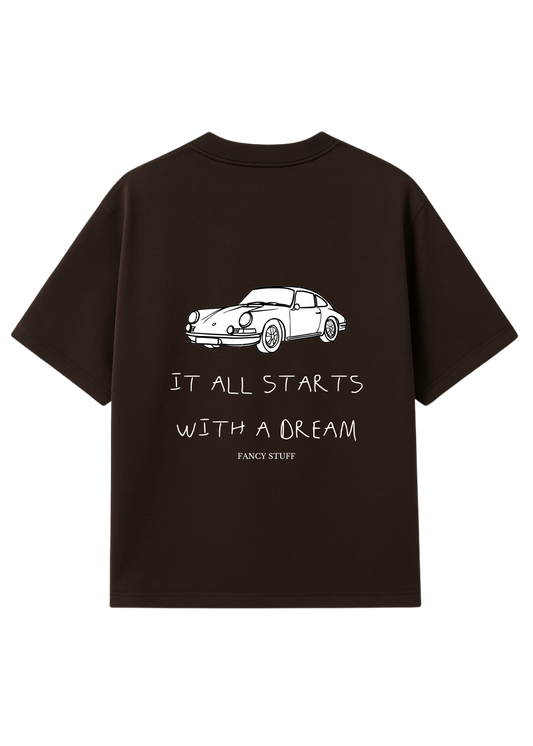It All Starts with a Dream oversized T-shirt