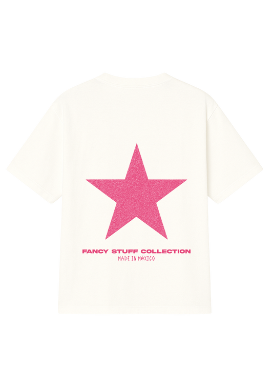 Pink Star Oversized T-Shirt