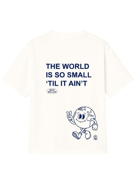 The world is so small oversized T-shirt