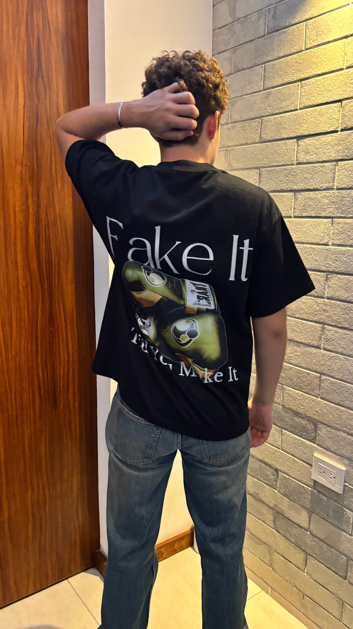Fake It Till You Make It oversized T-shirt