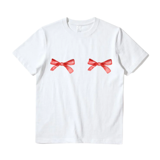 Moños rojos baby tee