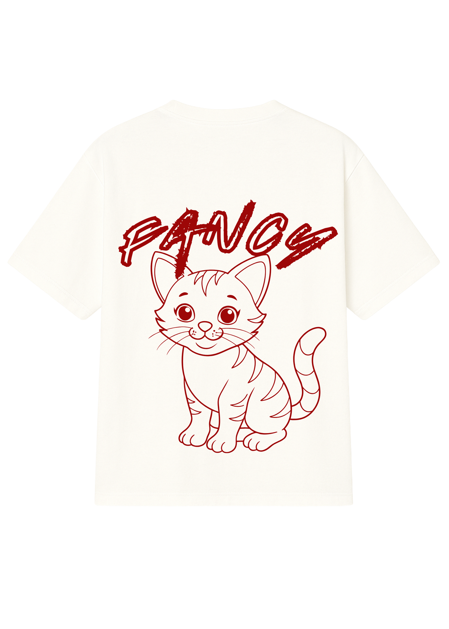 Fancy Red Cat Oversized T-Shirt