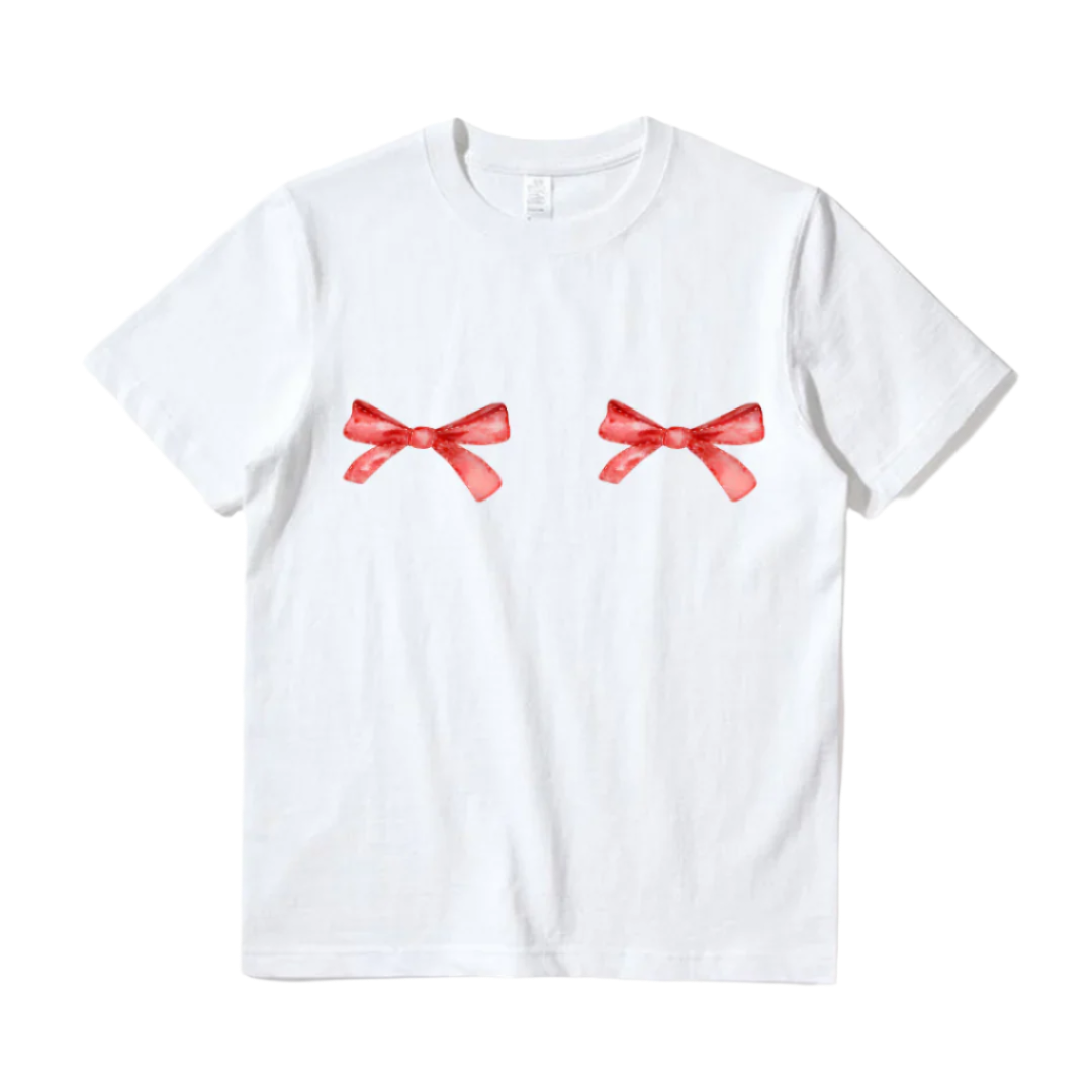 Moños rojos baby tee